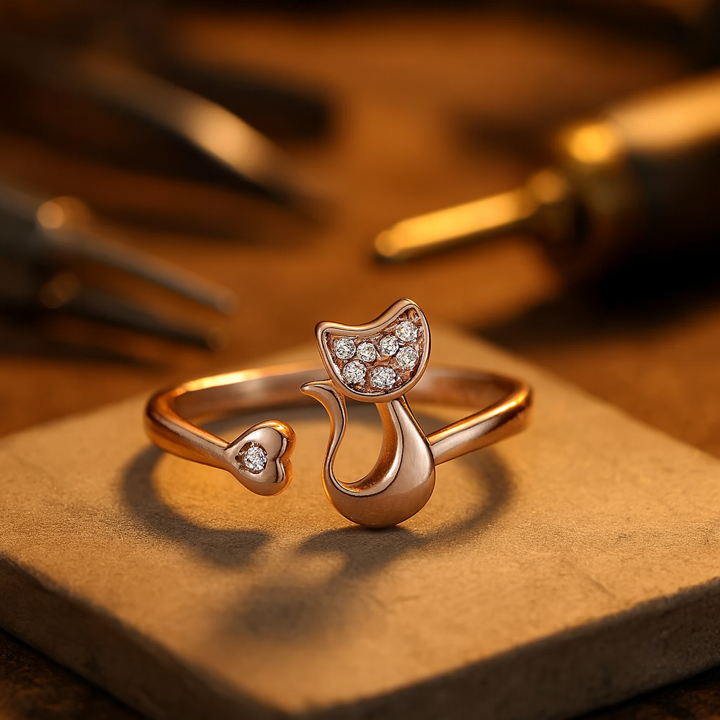 Nyitott Macska Gyűrű – Zirconia
